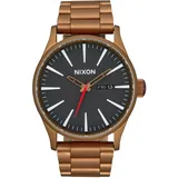 Nixon Sentry Stainless Steel A356-5145-00 Herrenarmbanduhr - Schwarz