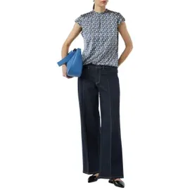 Comma, Bluse, blau, 38