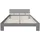 Homestyle4u Holzbett 120 x 200 cm Grau
