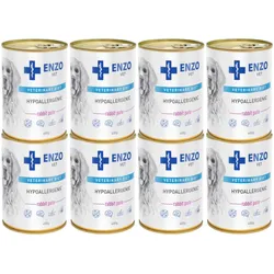 ENZO VET Hypoallergenes Futter mit Kaninchen für Hunde 8x400g