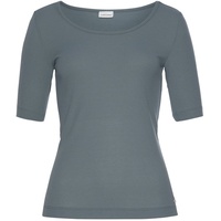 LASCANA Damen Pyjamaoberteil rauchblau Gr.32/34