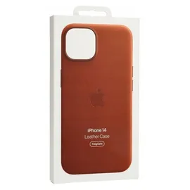 Apple iPhone 14 Leder Case mit MagSafe braun