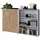 BMG Möbel Office Edition Aktenschrank 80 x 40 x 100 grau/gold