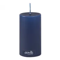 Sovie CANDLES Stumpenkerze 100 mm dunkelblau