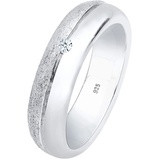 Elli DIAMONDS Basic Bandring Diamant (0.03 ct.) 925 Silber Ringe Damen