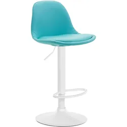 CLP Barhocker Kiel Kunstleder weiß/blau