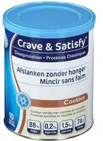 Crave & Satisfy® Protéines Diététiques Cookies Poudre 200 g