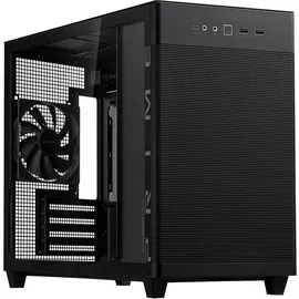 Asus Prime AP201 , Tower-Gehäuse - schwarz Tempered Glass