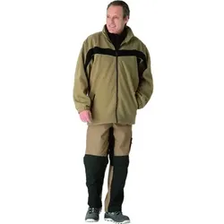 Wetter- und Kälteschutz-Fleecejacke Plaline 2564 sand/schwarz, Größe M - schwarz - M