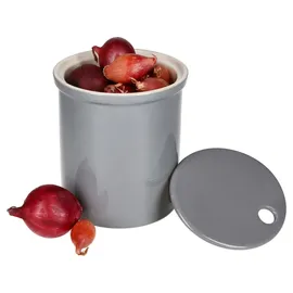 Mambocat Oskar Vorratsdose M in Grau Zwiebeltopf mit Deckel Aufbewahrungsbox Ton - 1993M