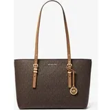 Michael Kors MK Shopper Quinn Medium Aus Signature-Logostoff Und Leder - Braun - Michael Kors - ONE SIZE