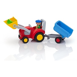 Playmobil 1.2.3 Traktor mit Anhänger 6964