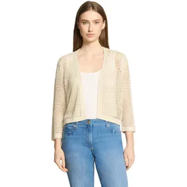 Betty Barclay Strickjacke mit Lochmuster Beige 36