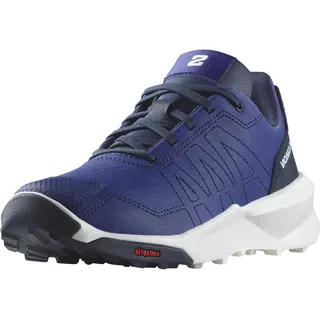 Salomon Patrol Play Unisex Wandern-Kinderschuhe, Vielseitiger Schutz, Leichtgewichtiger Komfort, Blue Print, 32