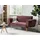 Beliani Schlafsofa 2-Sitzer SAARELA Samtstoff Rosa
