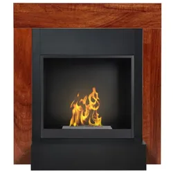 Aflamo Biokamin | Simple mit Einsatz Bio 60 | Ethanol | Walnuss