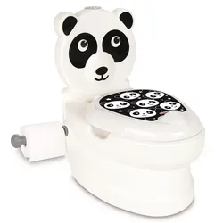 Töpfchen mit Spülgeräusch und verschiedenen Tiermotiven, Kindertoilette Panda