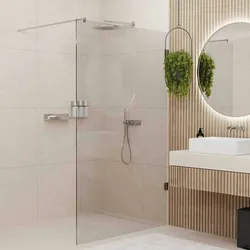 glasprofi24 Walk-In-Dusche HLO-GP2, Glaswand Duschwand 210x90 cm