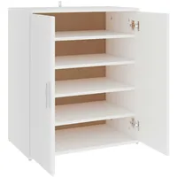 VidaXL Schuhschrank Weiß 60x35x70 cm Holzwerkstoff