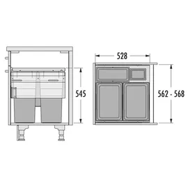 HAILO Euro Cargo 91 l Grau