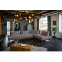 KAWOLA Ecksofa CANE Schlafsofa Daybed Stoff lila