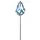 Trendline Gartenstecker Windrad 140 cm Blau