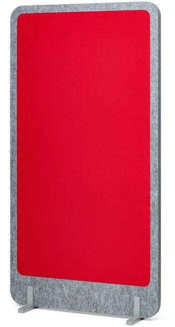 Akustik-Stellwand VarioLine W rot, Designer Silentrooms, 150x80x4 cm