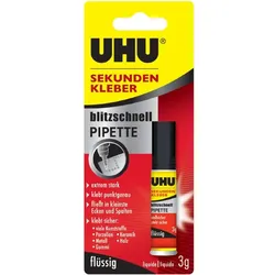UHU Sekundenkleber blitzschnell PIPETTE, 10 g