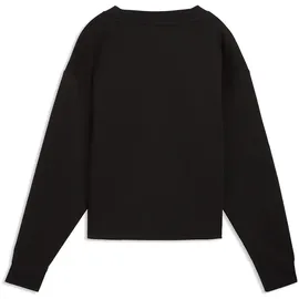 Puma Essentials Elevated Sweatshirt V-Ausschnitt Schwarz XS
