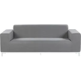 Beliani Lounge 5er Set Loungeset grau/weiß