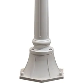 Konstsmide 2er-Set weiße Wegeleuchten PARMA aus Aluminium E27, IP43, H.: 118 cm