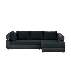 switch Ecksofa mit Schlaffunktion   Panama , schwarz , Maße (cm): B: 270 H: 72 T: 190