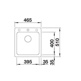 Blanco Naya 45 tartufo + Handbetätigung