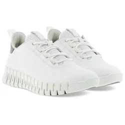 Slip-On Sneaker ECCO "GRUUV W", Damen, Gr. 38, weiß, Leder, sportlich, Schuhe Sneaker, Freizeitschuh, Halbschuh, Slipper mit ergonomischer Fluidform Sohle