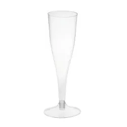 Stiel-Gläser 0,1 Liter PS glasklar 95422 , 1 Packung = 500 Stück