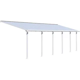 CANOPIA Terrassenüberdachung Olympia 8,5 x 3 m weiß