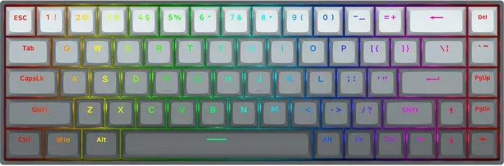 Redragon M68 Magnetische Switch Mechanische Gaming-Tastatur mit Metall-Oberteil, 8000 Hz Polling-Rate Schneller Auslöser 68 Tasten Kompakte Tastatur für Valorant, CS2, Apex Legends, US-Layout