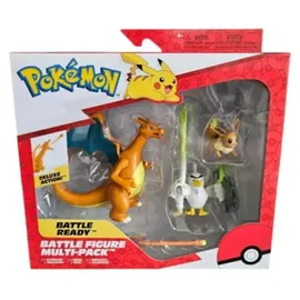 Pokémon Figuren 3er-Pack Evoli, Lauchzelot & Glurak