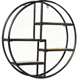 Costway Wandregal 55 x 55 x 11 cm Schwarz