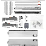 vasalat BLUM Schubladenschienen TANDEM-Höhe 83 m. Reling 227mm 65kg, NL450 grau KB1400mm