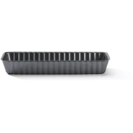 De Buyer Geriffelte rechteckige Tortenform mit abnehmbaren Boden 20 x 8 x 2,7 cm