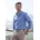 S regular-fit Herren Gr S 37/38 N-Gr blau Web Obermaterial 100 Baumwolle unifarben regular fit Rundhals 2-Knopf-Manschette Hemden mit Button-down-Kragen reine Baumwolle