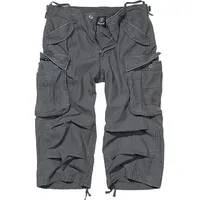 Brandit Textil Brandit Industry 3/4 Shorts, schwarz-grau, Größe XL