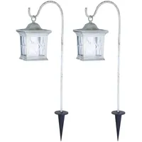 Meine wunschleuchte 2er Set LED Solarleuchten Laternen Gartenleuchten mit