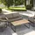 konsimo® Gartentisch 118 x 65 x 45 cm Weiß