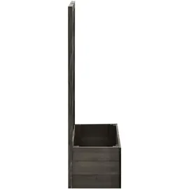 vidaXL Garten-Spalier mit Blumenkasten 50 x 25 x 90 cm Grau