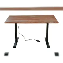 KAWOLA Schreibtisch Lora Nussbaumfarben massiv
