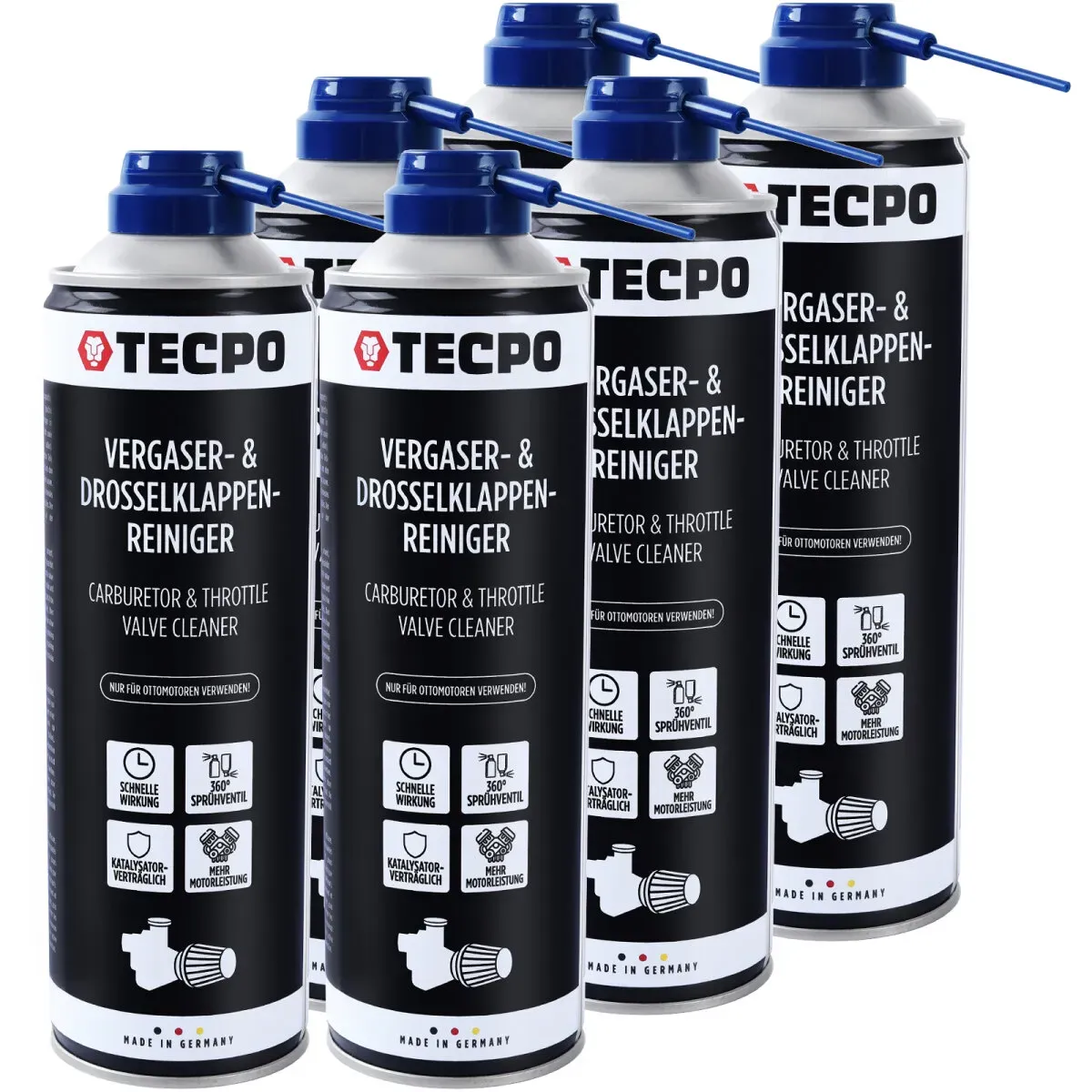 TECPO Vergaser & Drosselklappen Reiniger Ansaug-System-Reinigung...