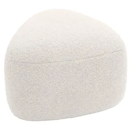 CLP Sitzhocker oval Alfrisa Teddystoff Creme