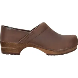 Sanita Clog Wood-Julie Closed für Damen - Antikbraun - 42 - Braun - 42